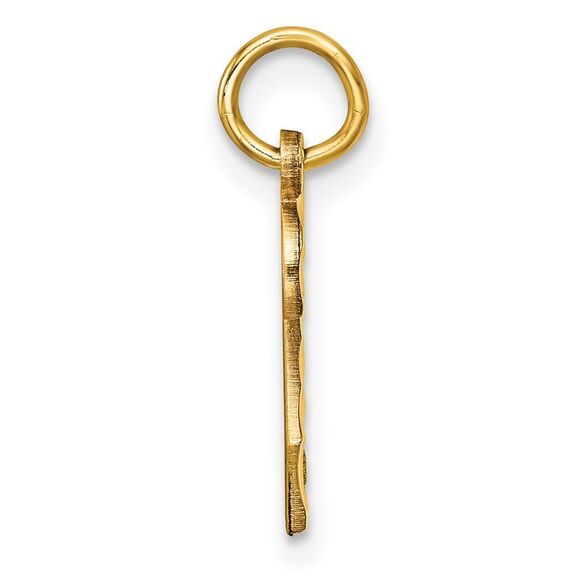 14k Yellow Gold, Varsity Collection, Small D/C Pendant Number 2 - Picture 2 of 5